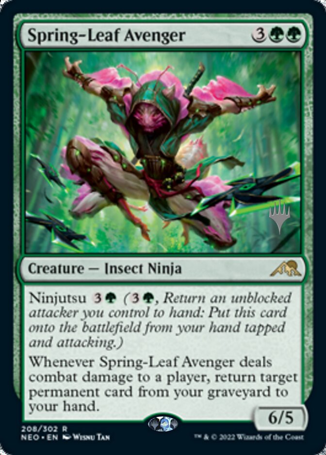 Spring-Leaf Avenger (Promo Pack) [Kamigawa: Neon Dynasty Promos] | D20 Games