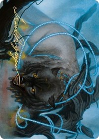 Bind the Monster Art Card (Gold-Stamped Signature) [Kaldheim: Art Series] | D20 Games