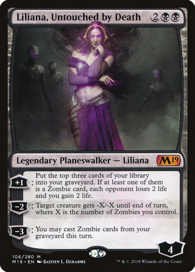 Liliana, Untouched by Death [Core Set 2019] | D20 Games