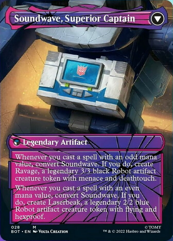 Soundwave, Sonic Spy // Soundwave, Superior Captain (Shattered Glass) [Universes Beyond: Transformers] | D20 Games