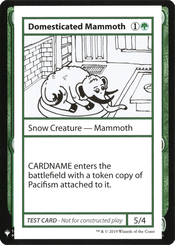 Domesticated Mammoth [Mystery Booster Playtest Cards] | D20 Games
