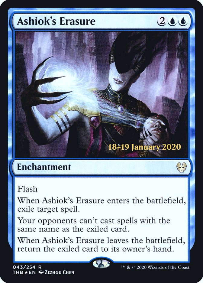 Ashiok's Erasure [Theros Beyond Death Prerelease Promos] | D20 Games