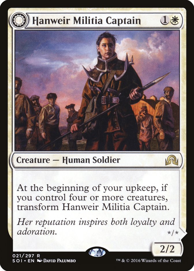 Hanweir Militia Captain // Westvale Cult Leader [Shadows over Innistrad] | D20 Games