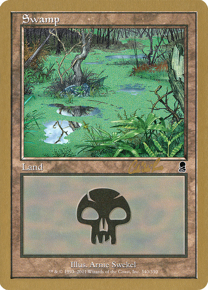 Swamp (cr340) (Carlos Romao) [World Championship Decks 2002] | D20 Games