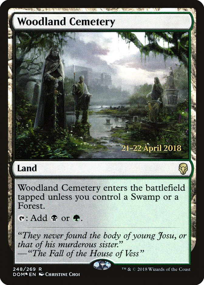 Woodland Cemetery  [Dominaria Prerelease Promos] | D20 Games