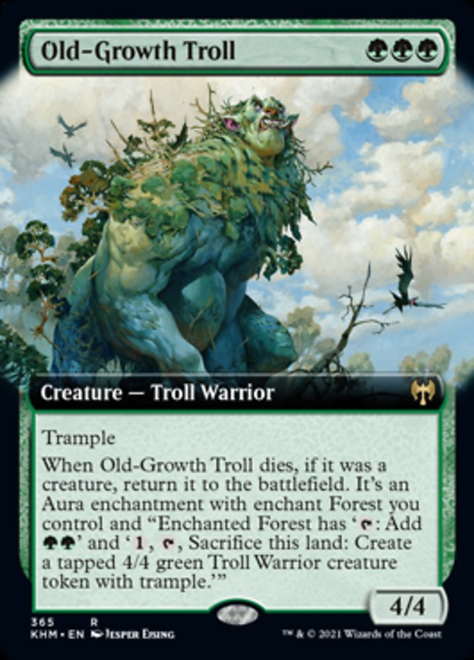 Old-Growth Troll (Extended Art) [Kaldheim] | D20 Games