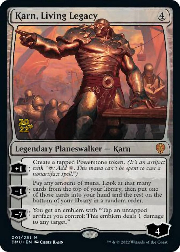 Karn, Living Legacy [Dominaria United Prerelease Promos] | D20 Games