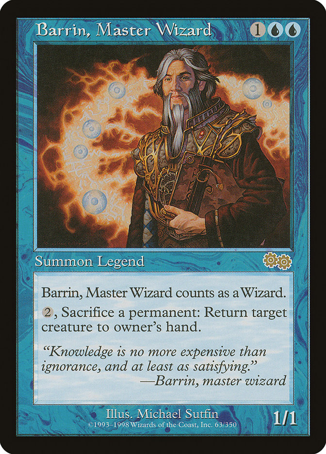 Barrin, Master Wizard [Urza's Saga] | D20 Games