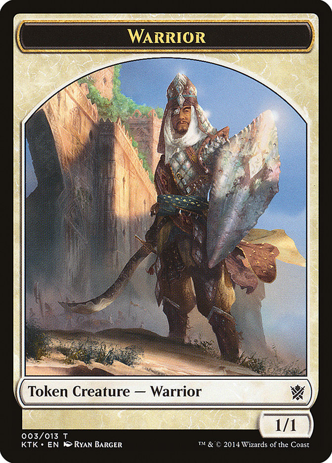 Warrior (003/013) [Khans of Tarkir Tokens] | D20 Games