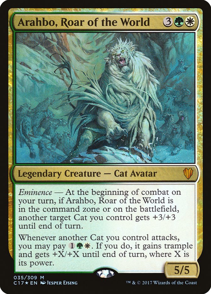 Arahbo, Roar of the World [Commander 2017] | D20 Games
