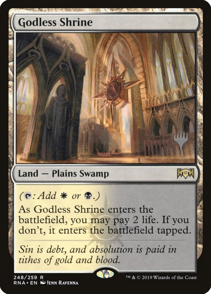 Godless Shrine (Promo Pack) [Ravnica Allegiance Promos] | D20 Games