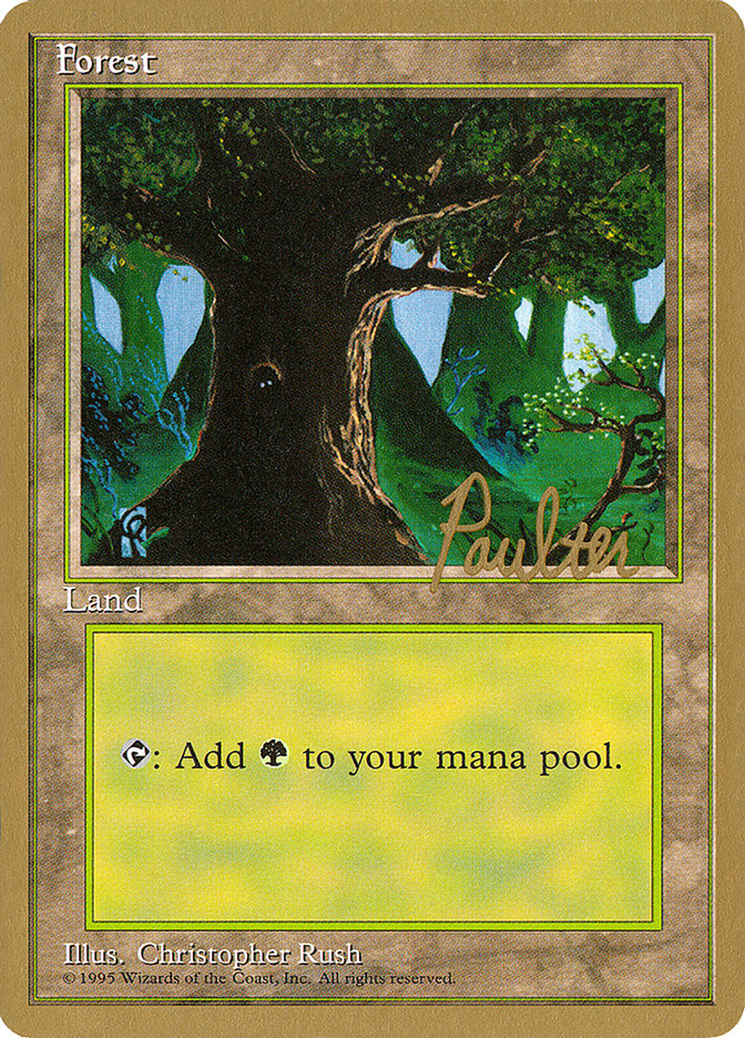 Forest (pp377) (Preston Poulter) [Pro Tour Collector Set] | D20 Games