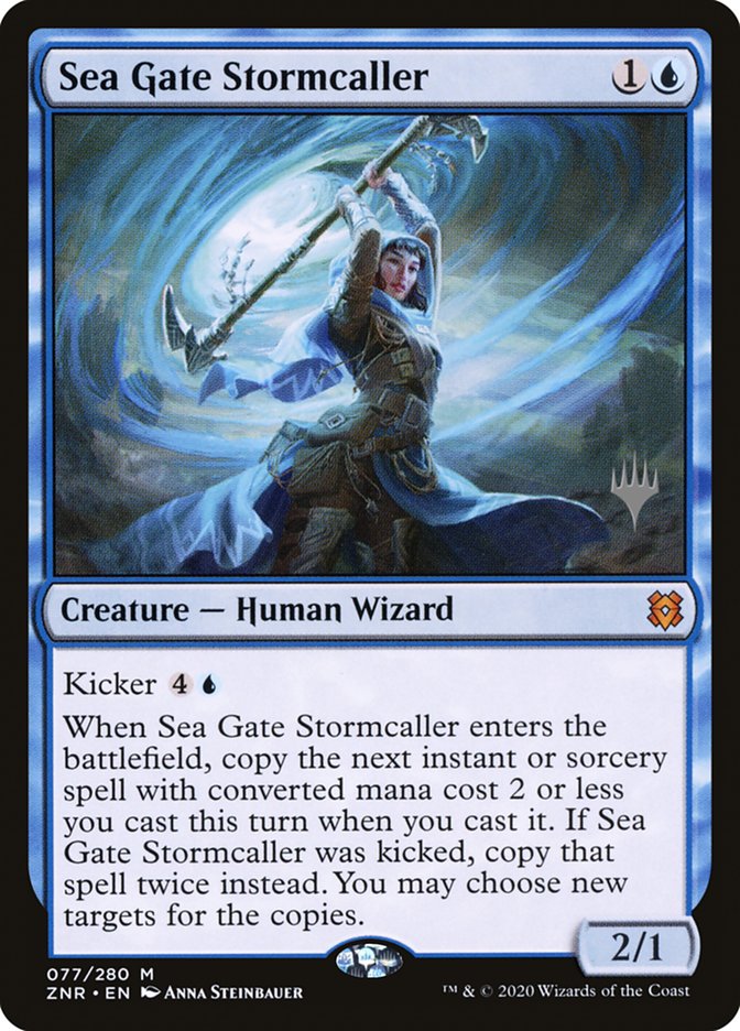 Sea Gate Stormcaller (Promo Pack) [Zendikar Rising Promos] | D20 Games