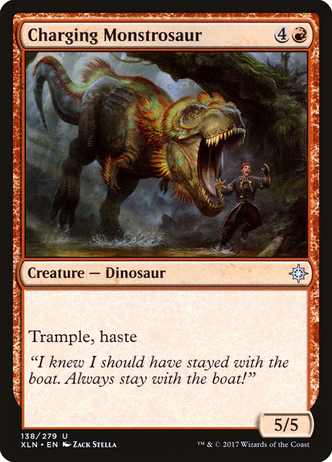 Charging Monstrosaur [Ixalan] | D20 Games