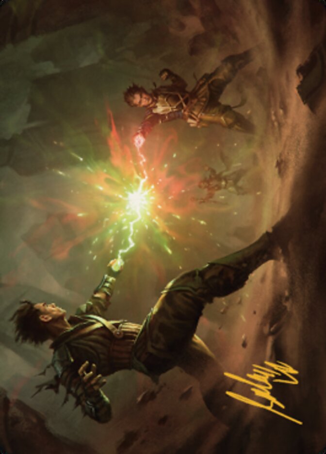 Brotherhood's End Art Card (Gold-Stamped Signature) [The Brothers' War Art Series] | D20 Games