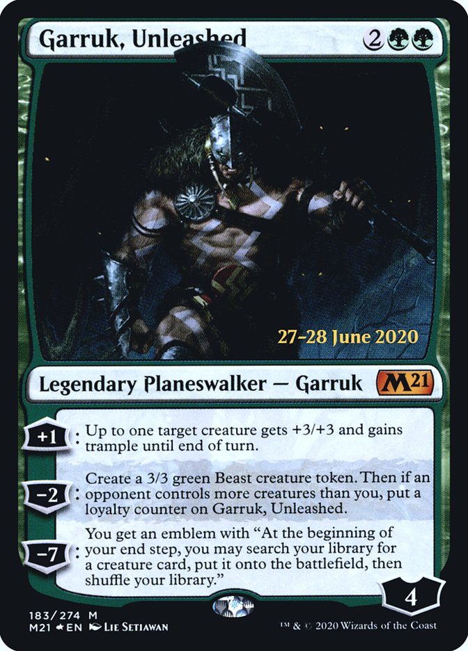 Garruk, Unleashed  [Core Set 2021 Prerelease Promos] | D20 Games