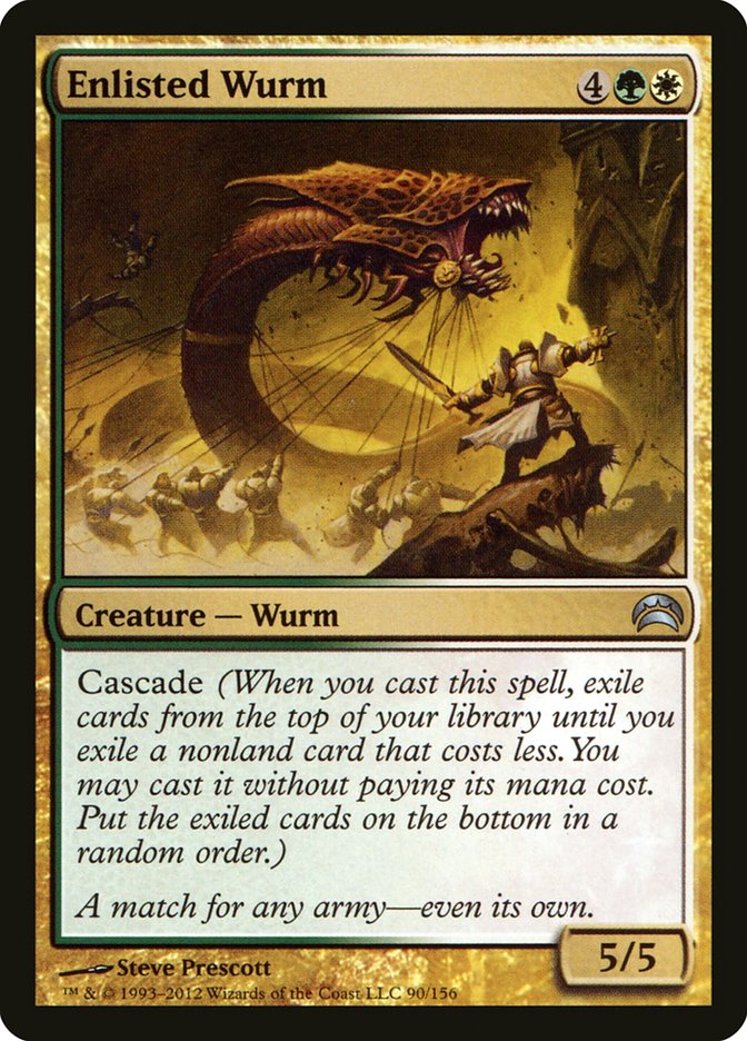 Enlisted Wurm [Planechase 2012] | D20 Games