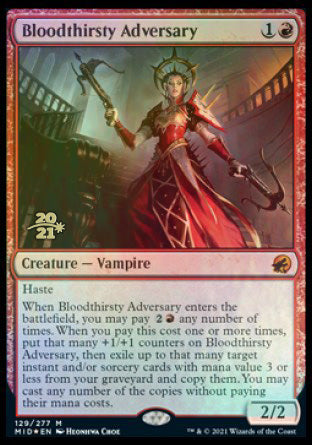 Bloodthirsty Adversary [Innistrad: Midnight Hunt Prerelease Promos] | D20 Games