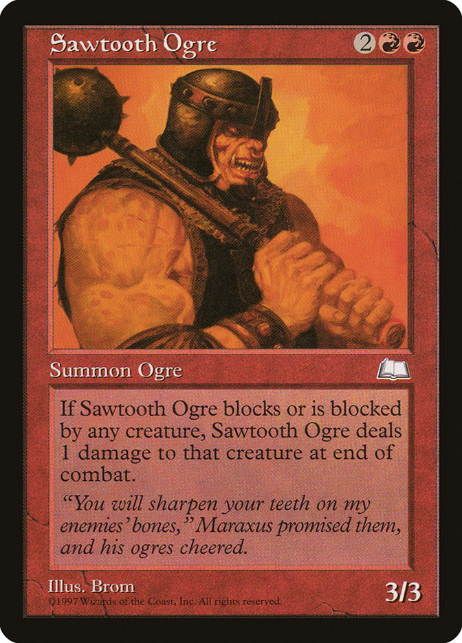 Sawtooth Ogre [Weatherlight] | D20 Games