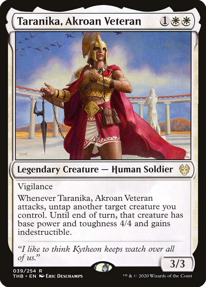 Taranika, Akroan Veteran [Theros Beyond Death] | D20 Games