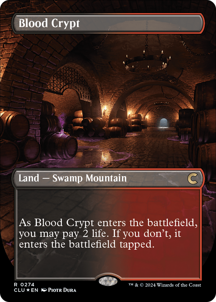 Blood Crypt (Borderless) [Ravnica: Clue Edition] | D20 Games