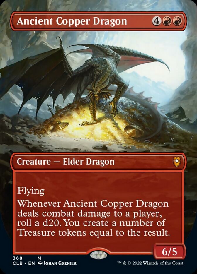 Ancient Copper Dragon (Borderless Alternate Art) [Commander Legends: Battle for Baldur's Gate] | D20 Games