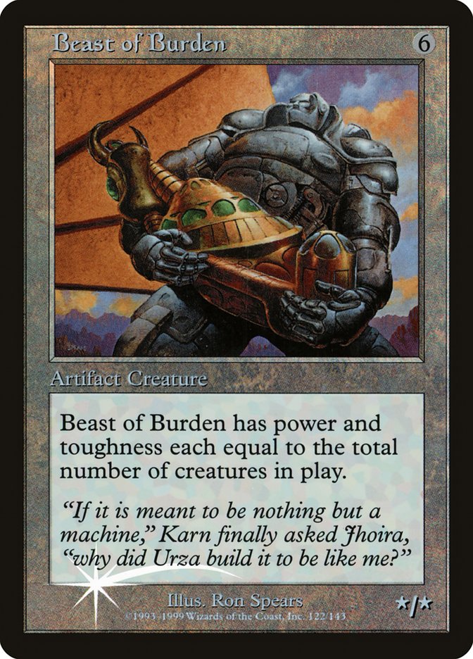 Beast of Burden (Misprinted) [Urza's Legacy Promos] | D20 Games