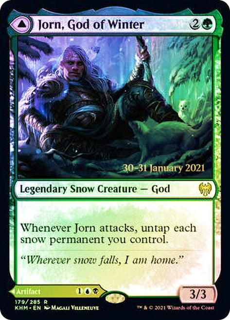 Jorn, God of Winter // Kaldring, the Rimestaff [Kaldheim Prerelease Promos] | D20 Games