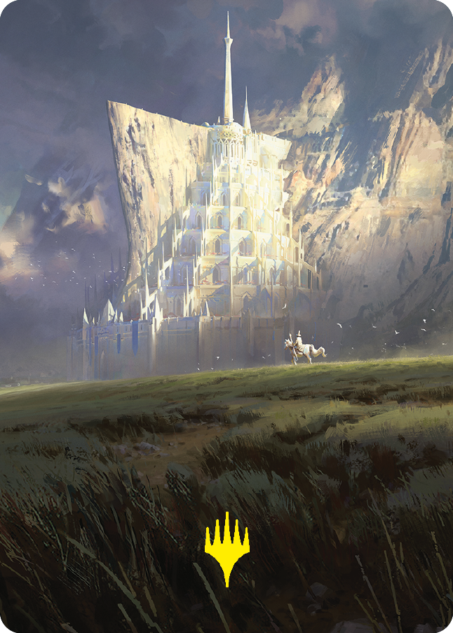 Minas Tirith Art Card (Gold-Stamped Signature) [The Lord of the Rings: Tales of Middle-earth Art Series] | D20 Games