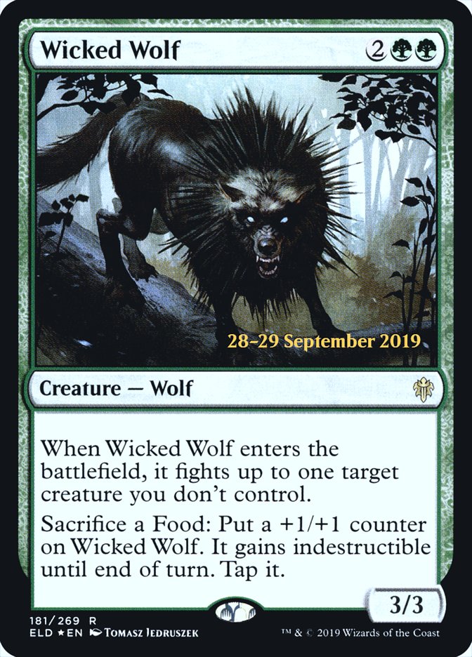 Wicked Wolf  [Throne of Eldraine Prerelease Promos] | D20 Games