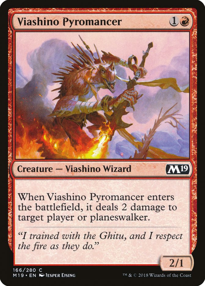 Viashino Pyromancer [Core Set 2019] | D20 Games