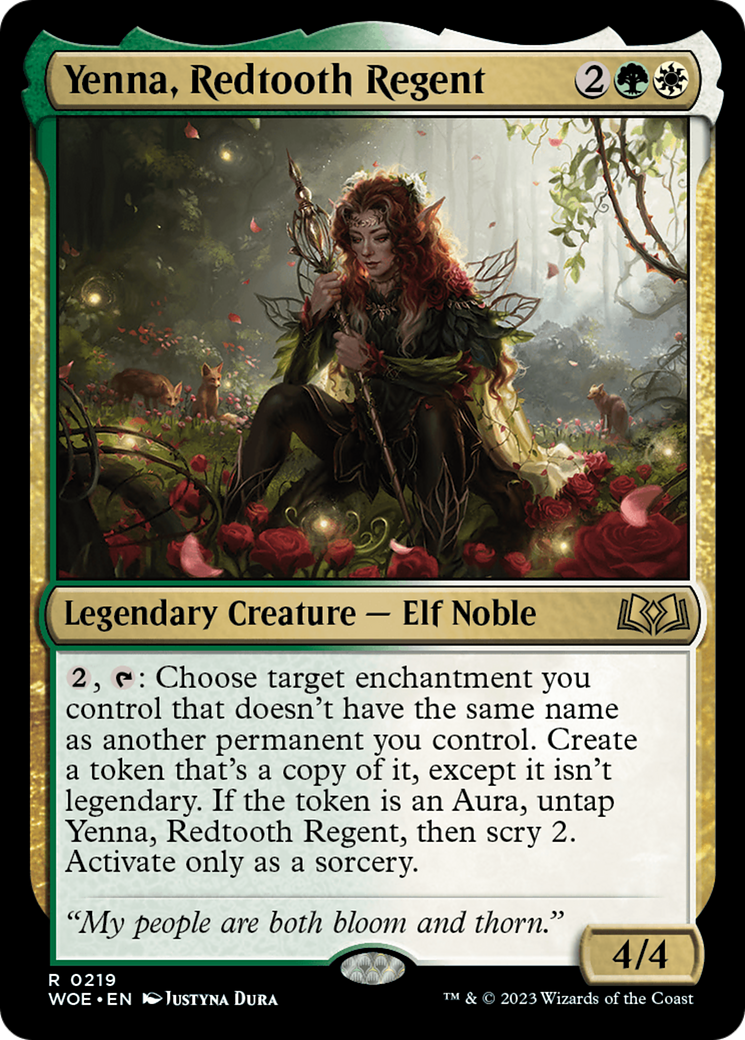 Yenna, Redtooth Regent [Wilds of Eldraine Prerelease Promos] | D20 Games