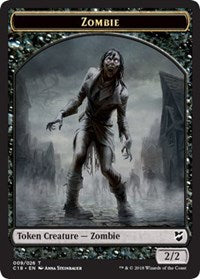 Zombie // Shapeshifter Double-sided Token [Commander 2018 Tokens] | D20 Games