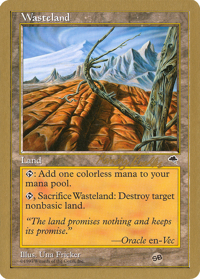 Wasteland (Randy Buehler) (SB) [World Championship Decks 1998] | D20 Games