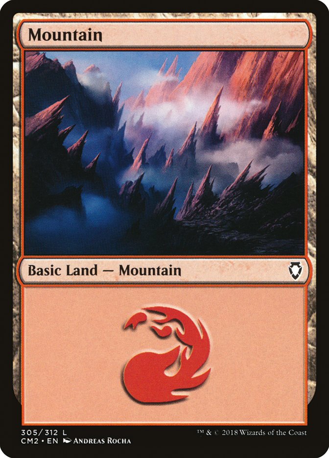 Mountain (305) [Commander Anthology Volume II] | D20 Games