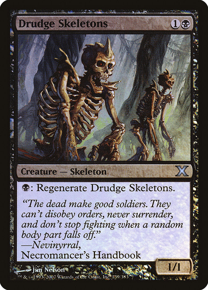 Drudge Skeletons (Premium Foil) [Tenth Edition] | D20 Games