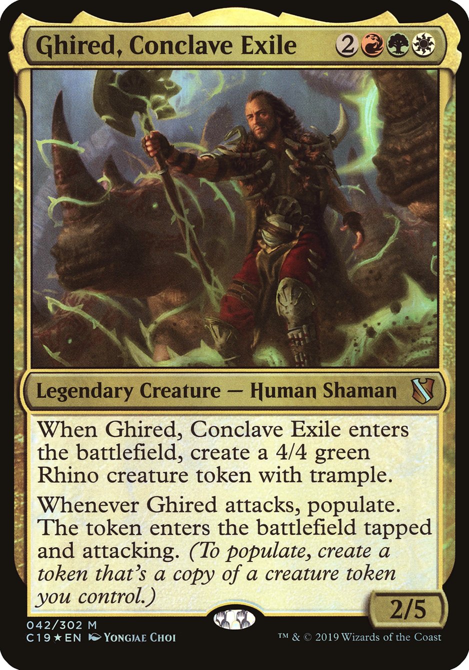 Ghired, Conclave Exile (Oversized) [Commander 2019 Oversized] | D20 Games