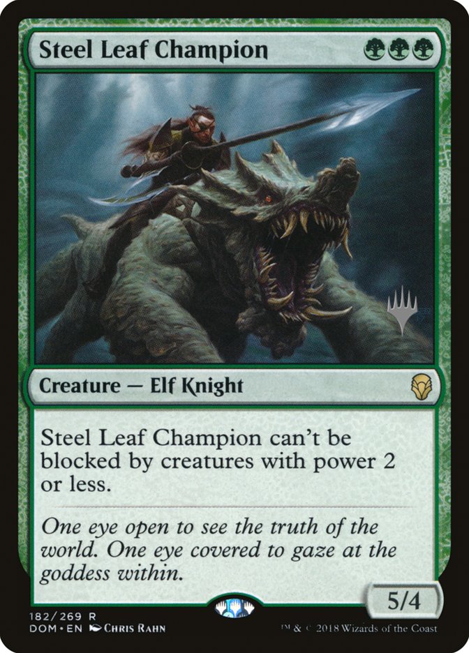 Steel Leaf Champion (Promo Pack) [Dominaria Promos] | D20 Games