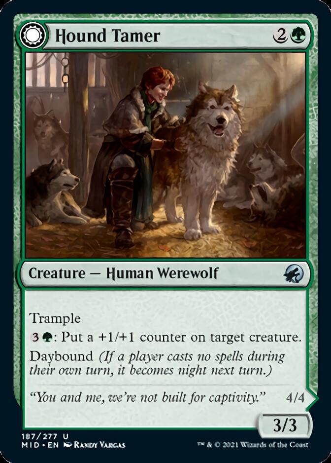 Hound Tamer // Untamed Pup [Innistrad: Midnight Hunt] | D20 Games