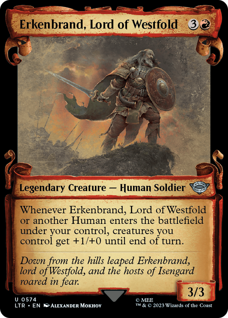 Erkenbrand, Lord of Westfold [The Lord of the Rings: Tales of Middle-Earth Showcase Scrolls] | D20 Games