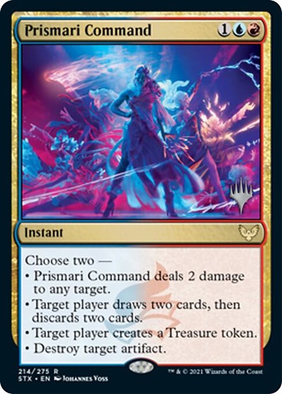 Prismari Command (Promo Pack) [Strixhaven: School of Mages Promos] | D20 Games