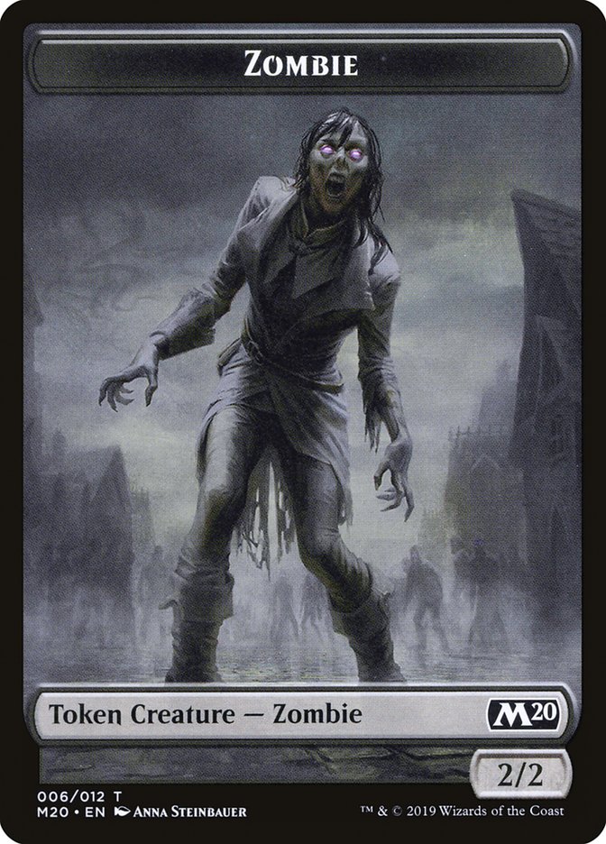 Soldier // Zombie Double-Sided Token [Game Night 2019 Tokens] | D20 Games