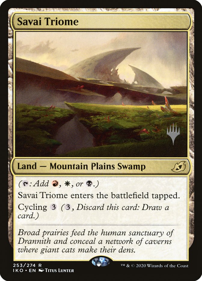 Savai Triome (Promo Pack) [Ikoria: Lair of Behemoths Promos] | D20 Games