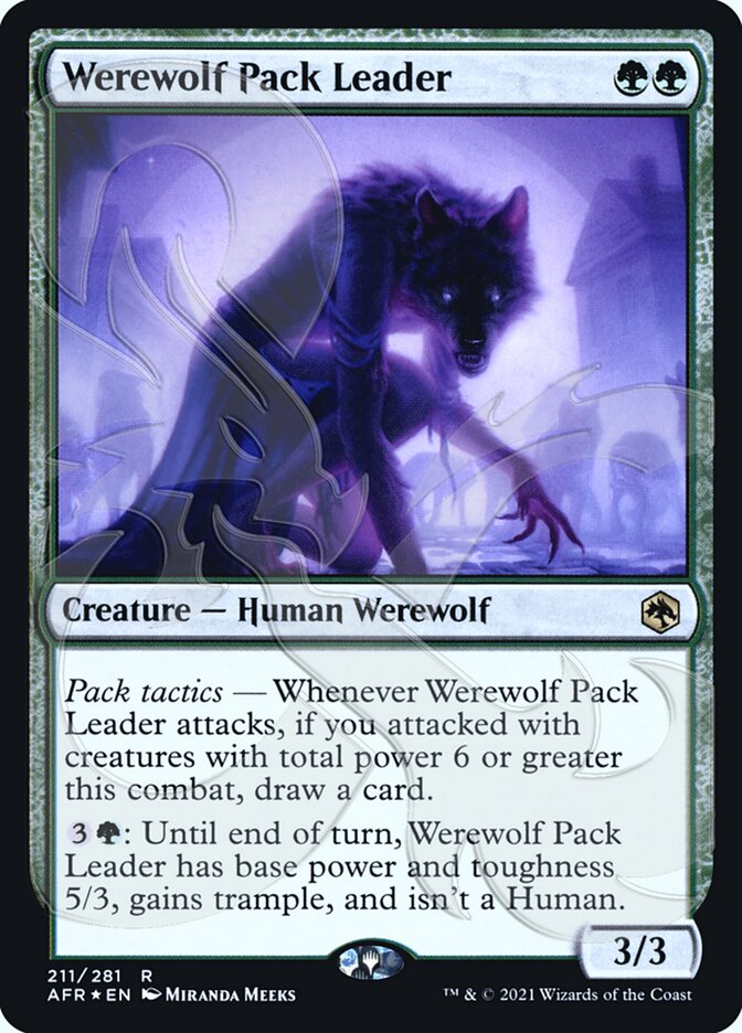 Werewolf Pack Leader (Ampersand Promo) [Dungeons & Dragons: Adventures in the Forgotten Realms Promos] | D20 Games