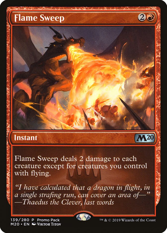 Flame Sweep (Promo Pack) [Core Set 2020 Promos] | D20 Games