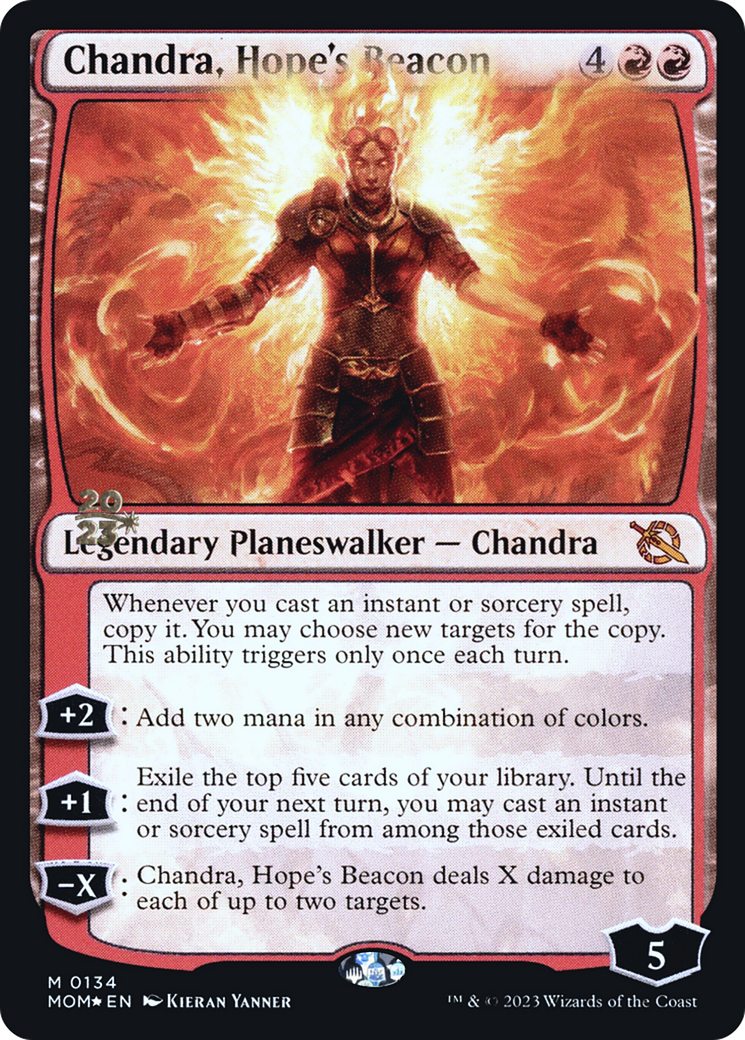 Chandra, Hope's Beacon [March of the Machine Prerelease Promos] | D20 Games