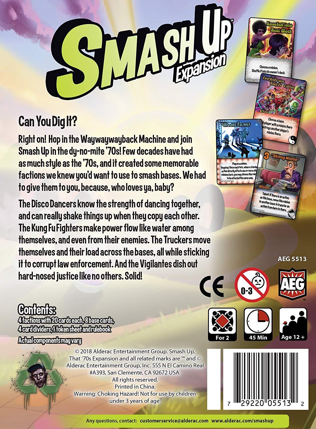 Smash Up: That 70'S Expansion | D20 Games