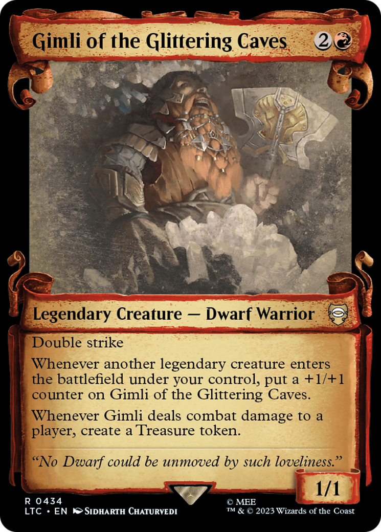 Gimli of the Glittering Caves [The Lord of the Rings: Tales of Middle-Earth Commander Showcase Scrolls] | D20 Games