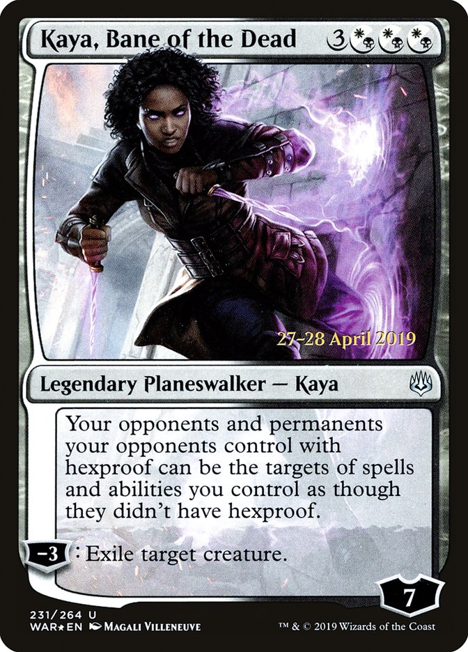 Kaya, Bane of the Dead  [War of the Spark Prerelease Promos] | D20 Games