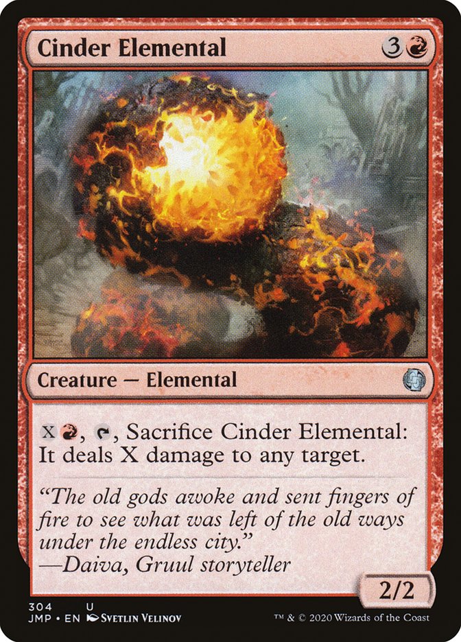 Cinder Elemental [Jumpstart] | D20 Games